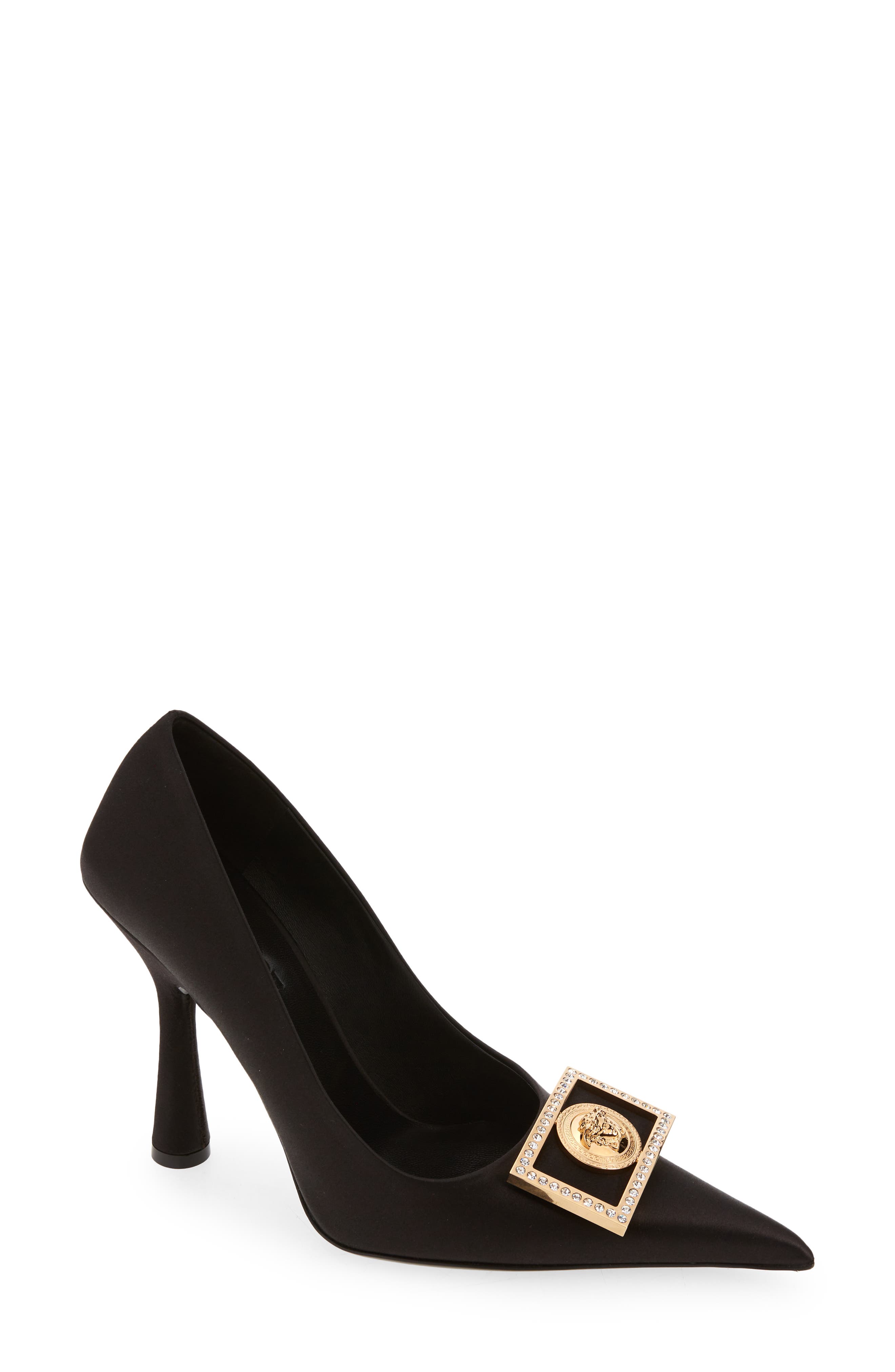 Versace Medusa Frame Pointed Toe Pump, Main, color, 