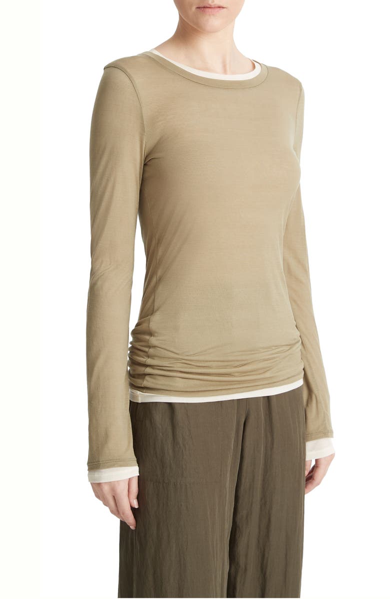 Vince Long Sleeve T-Shirt, Alternate, color, Artichoke Combo