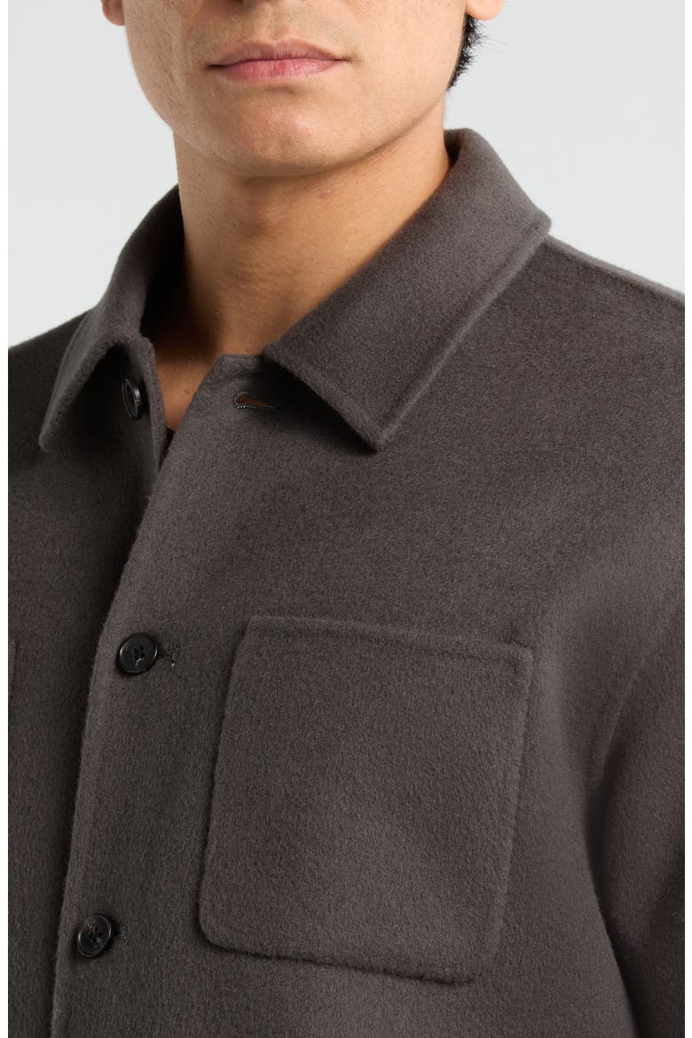 Double Face Wool Shirt Jacket, Alternate, color, GREY