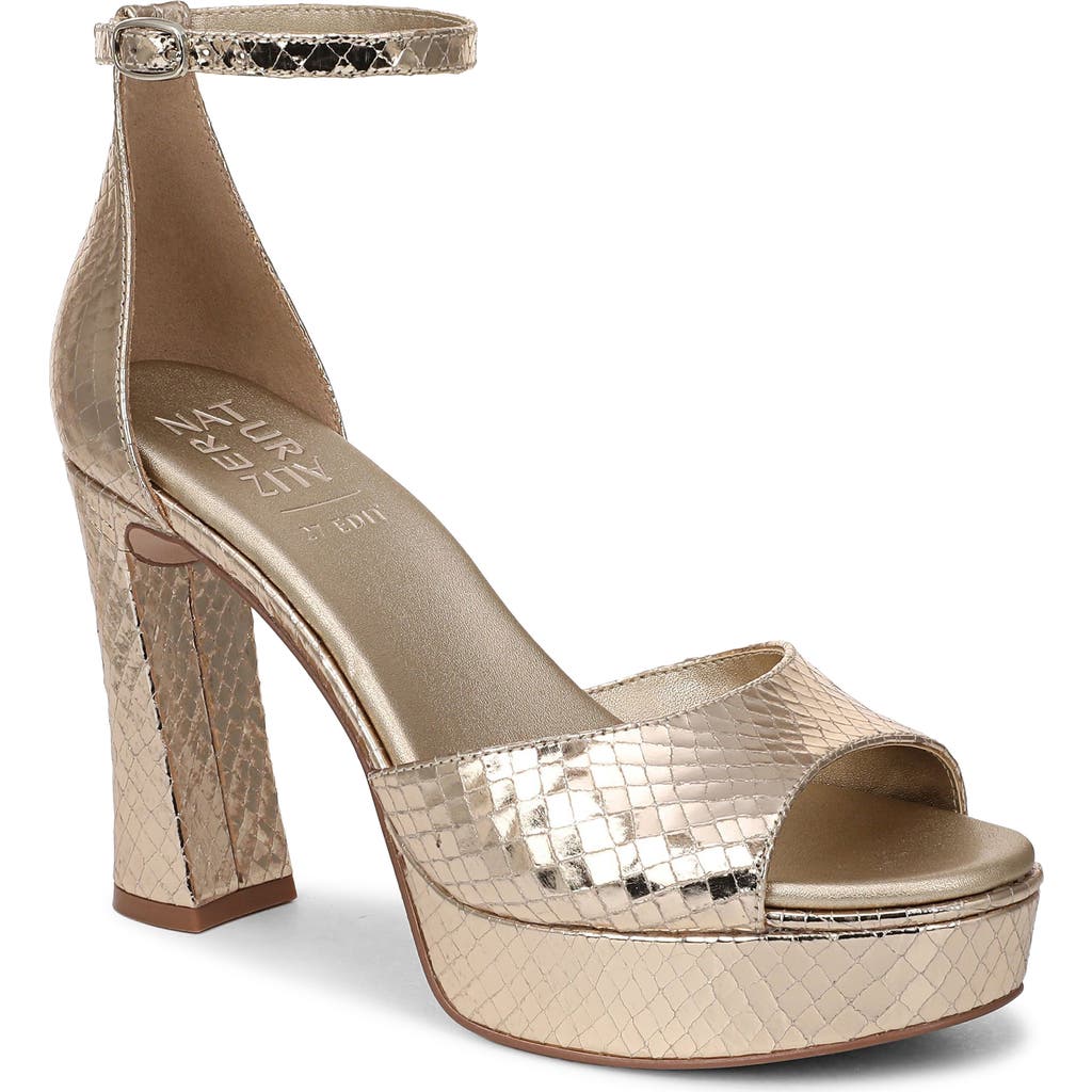 27 Edit Naturalizer Delphie Ankle Strap Platform Sandal In Silver
