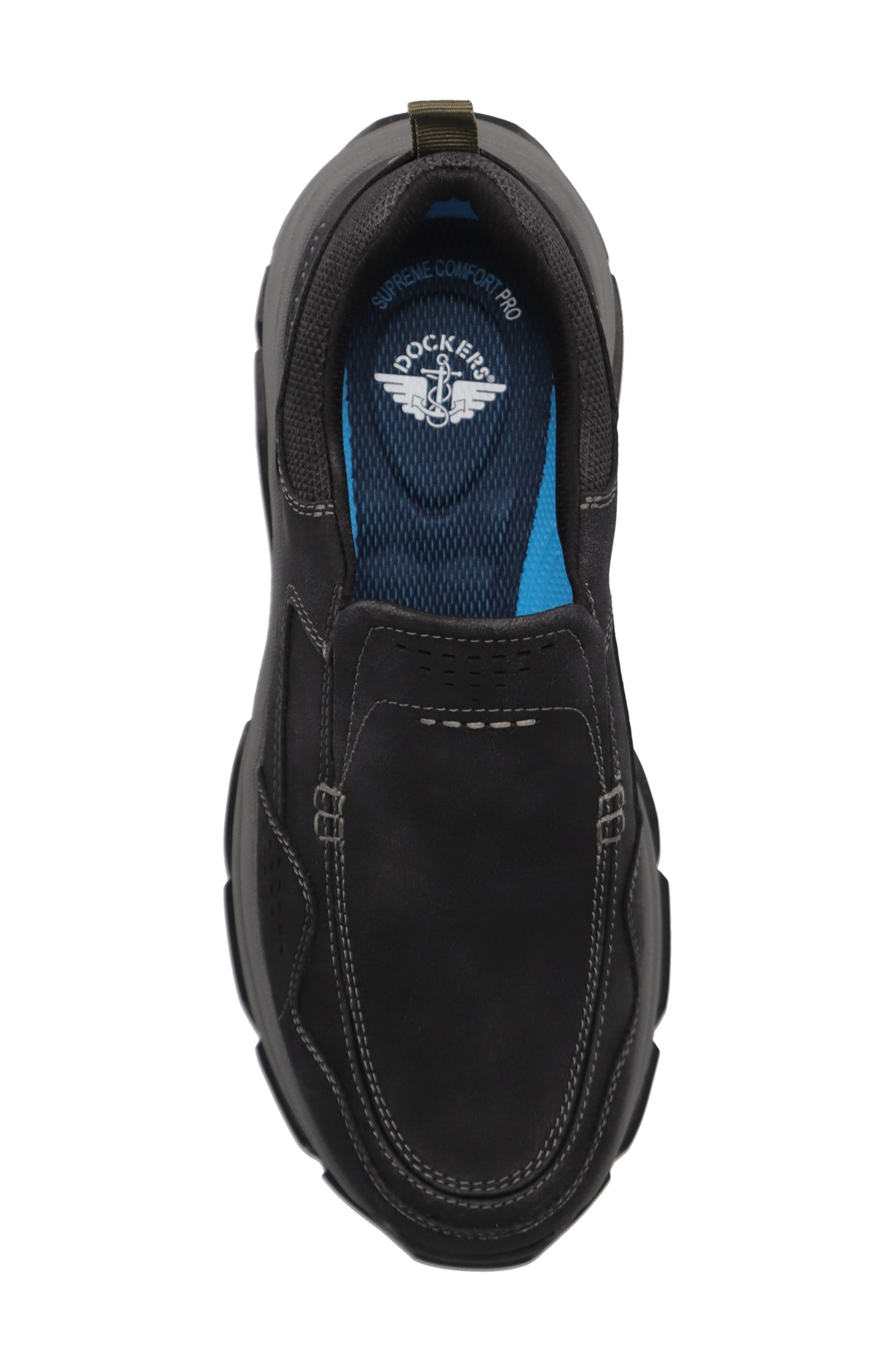 Rawlins Faux Leather Venetian Loafer, Alternate, color, BLACK