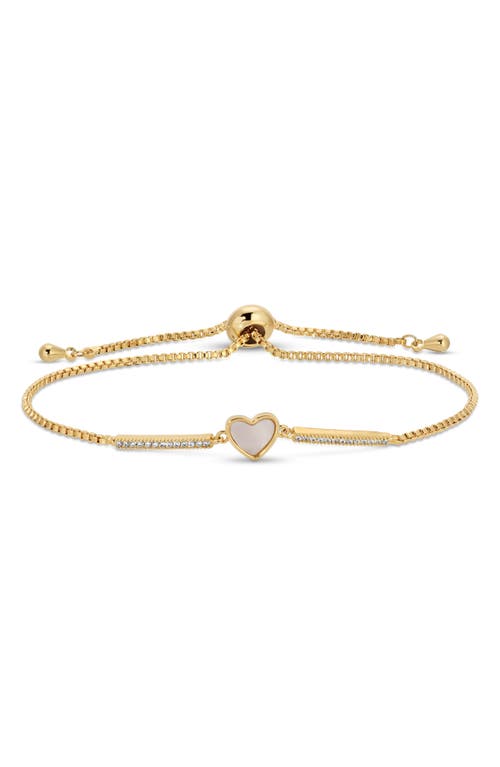 Eye Candy Los Angeles Avon Cz 3-pack Assorted Slider Bracelets In Gold