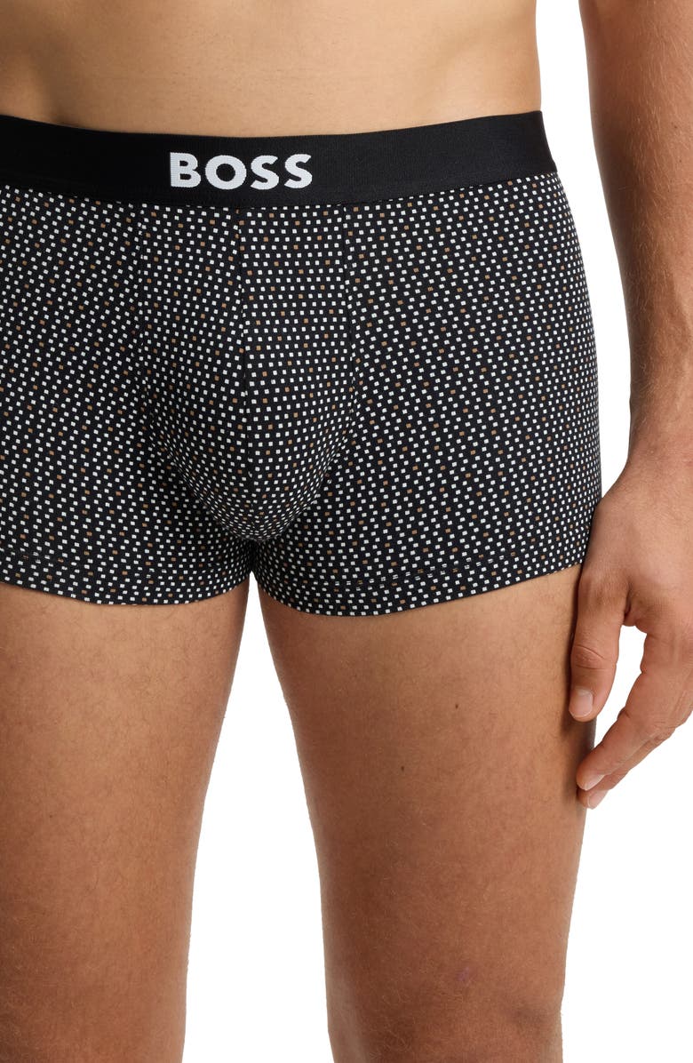 BOSS Assorted 3-Pack Stretch Cotton Trunks, Alternate, color, Open Beige