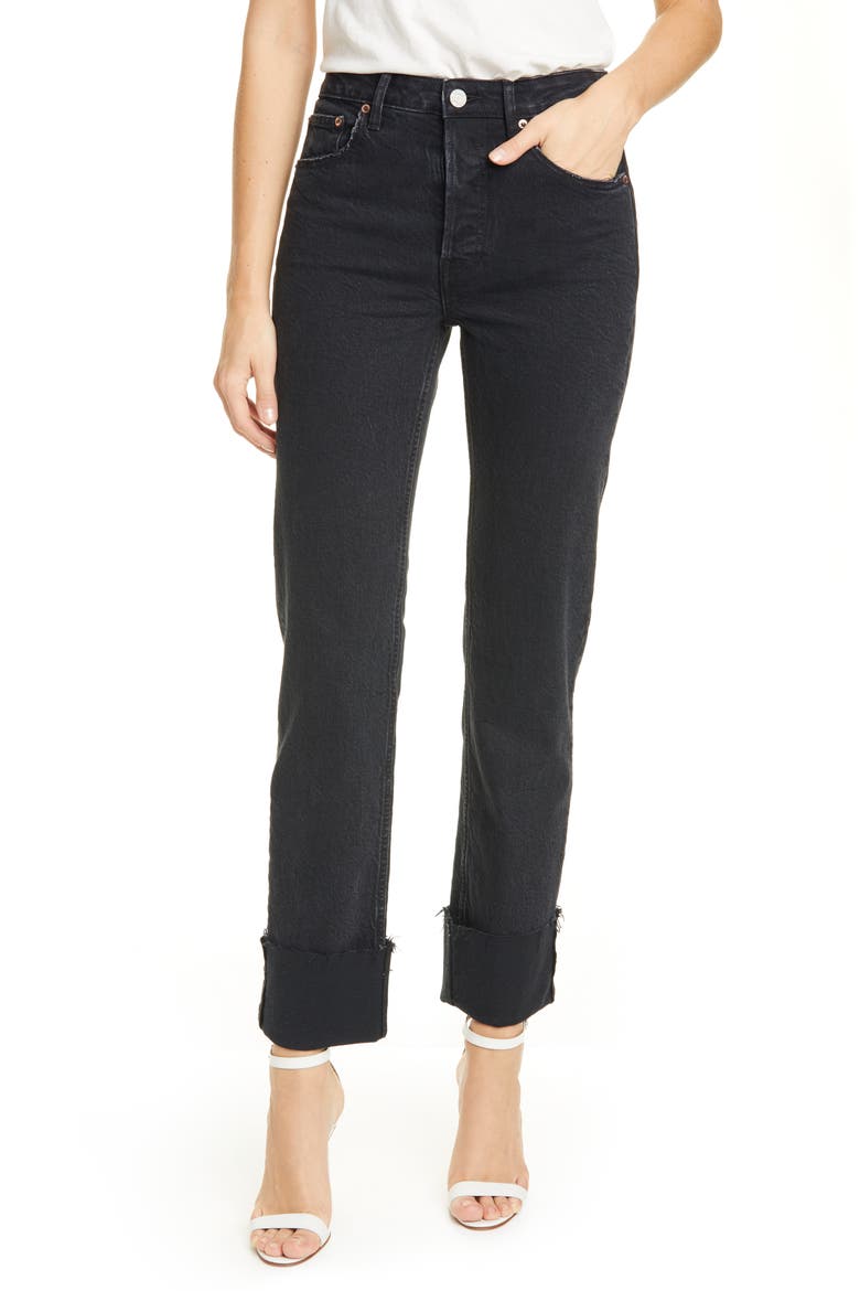 Berit Straight Leg Jeans, Main, color, NIGHT FEVER