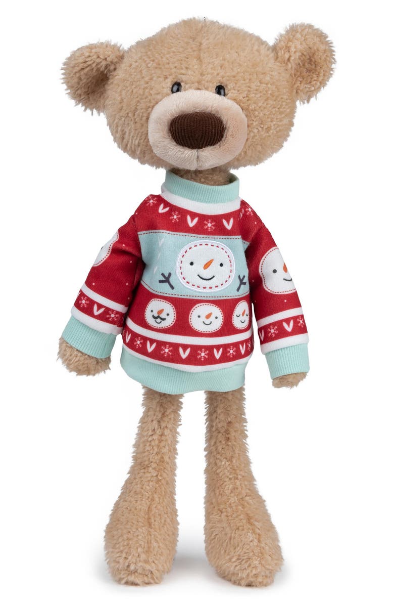 Gund Toothpick Bear with Holiday Sweater, Alternate, color, 
