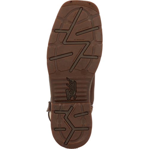 Durango Texas Flag Steel Toe Work Boot In Brown
