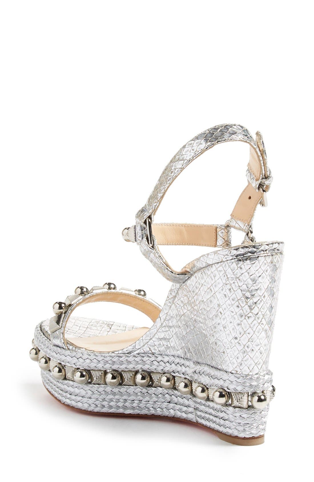 Christian Louboutin Cataconico Wedge Sandal, Alternate, color, 