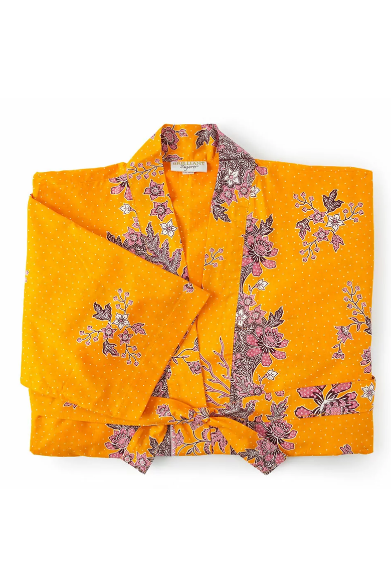 Sunshine Daydream Robe, Main, color, Marigold Floral