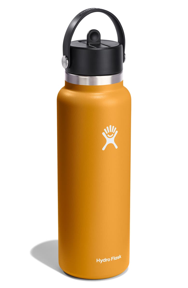 Hydro Flask 40-Ounce Wide Mouth Flex Straw Cap Water Bottle, Alternate, color,