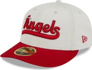 New Era Men's New Era Cream/Red Los Angeles Angels City Connect Batting Practice Low Profile 59FIFTY Fitted Hat