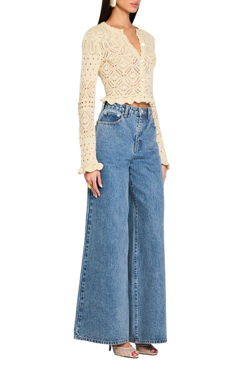 Retrofête Giuliana Crochet Cardigan, Main, color,