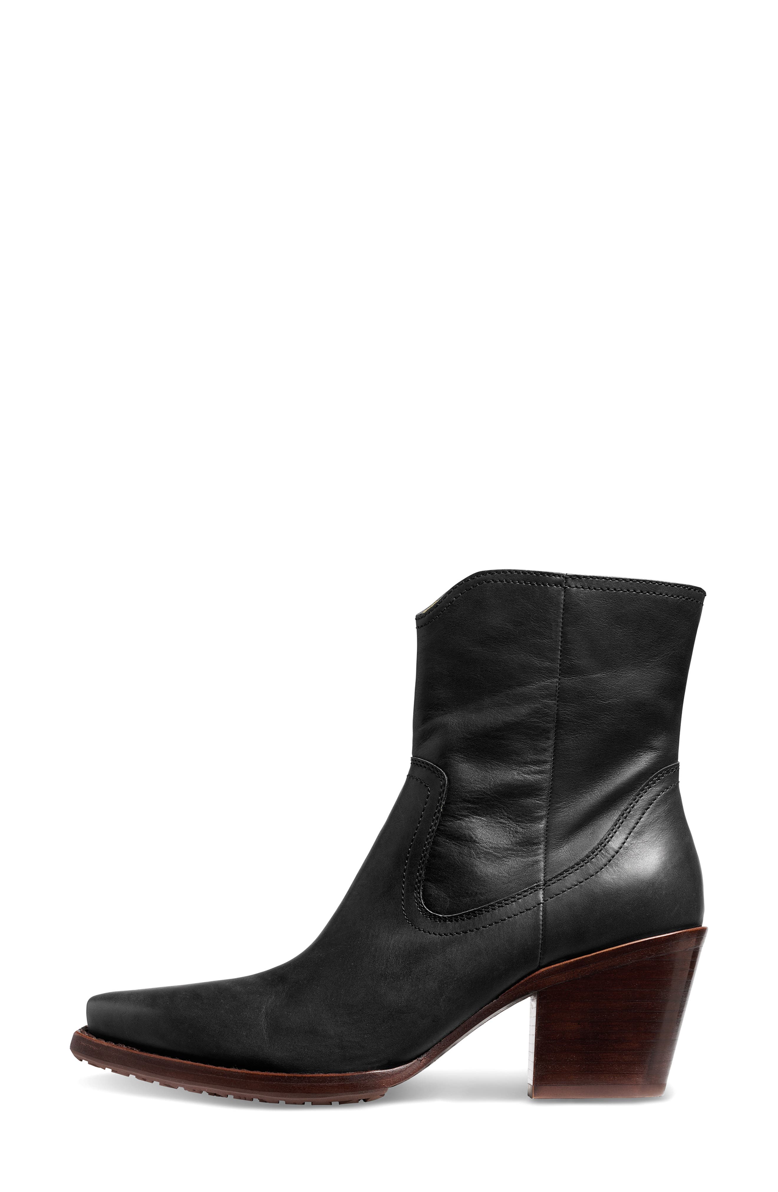 Country Bootie, Alternate, color, BLACK
