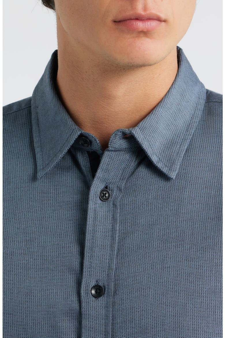 Tomlin Cotton Dobby Button-Up Shirt, Alternate, color, WASHED BLUE