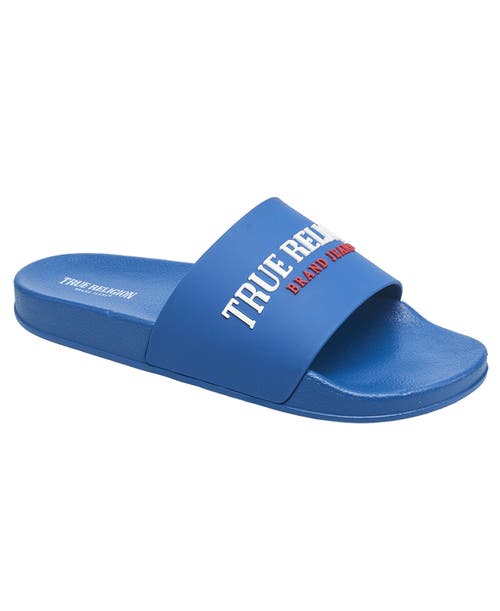 True Religion Weezy Logo Slide In Blue