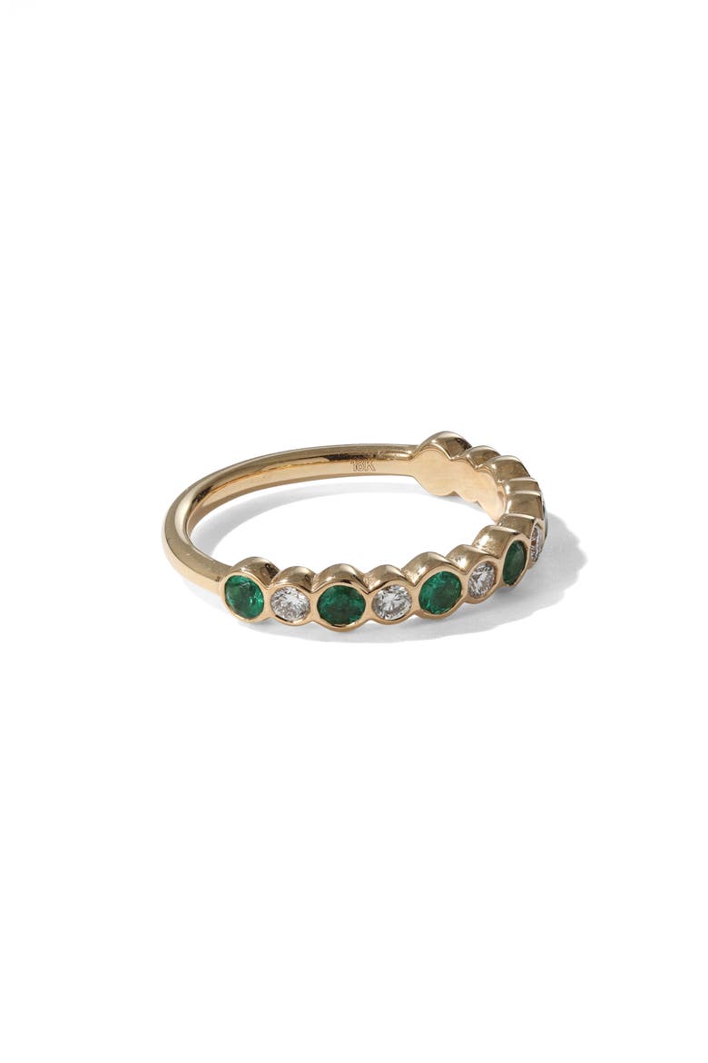 Bubbly Diamond Ring, Main, color, EMERALD