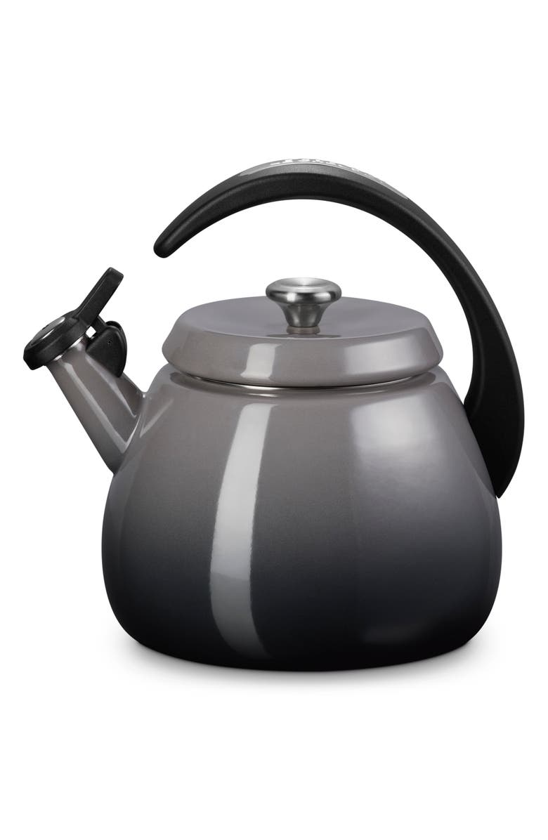 Le Creuset 2.2-Quart Enameled Stainless Steel Whistling Cloche Kettle, Main, color, Oyster