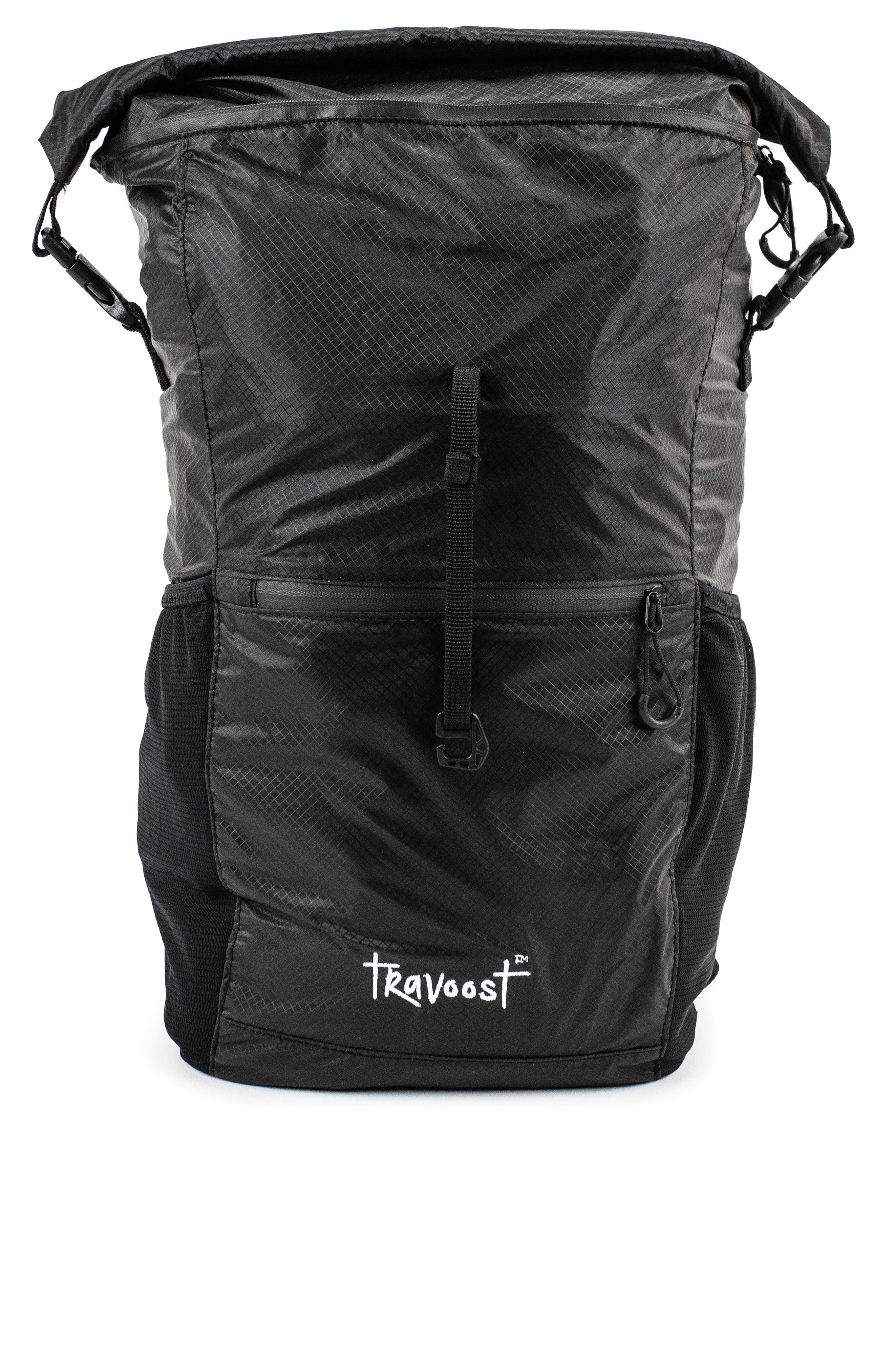 Travoost Ultima 22 Collapsible Backpack with Detachable Hip Pack, Alternate, color, Black