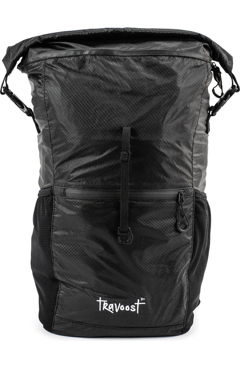 Travoost Ultima 22 Collapsible Backpack with Detachable Hip Pack, Alternate, color, Black