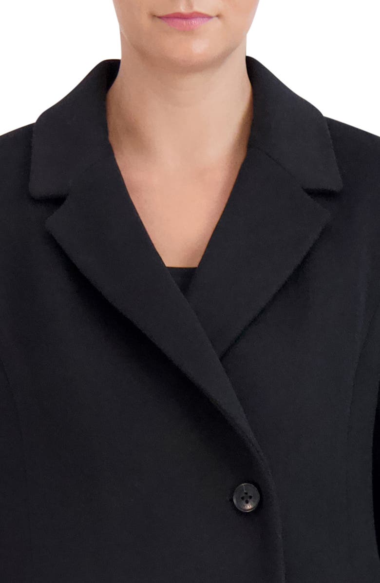 Cole Haan Asymmetric Button Wool Blend Coat, Alternate, color,