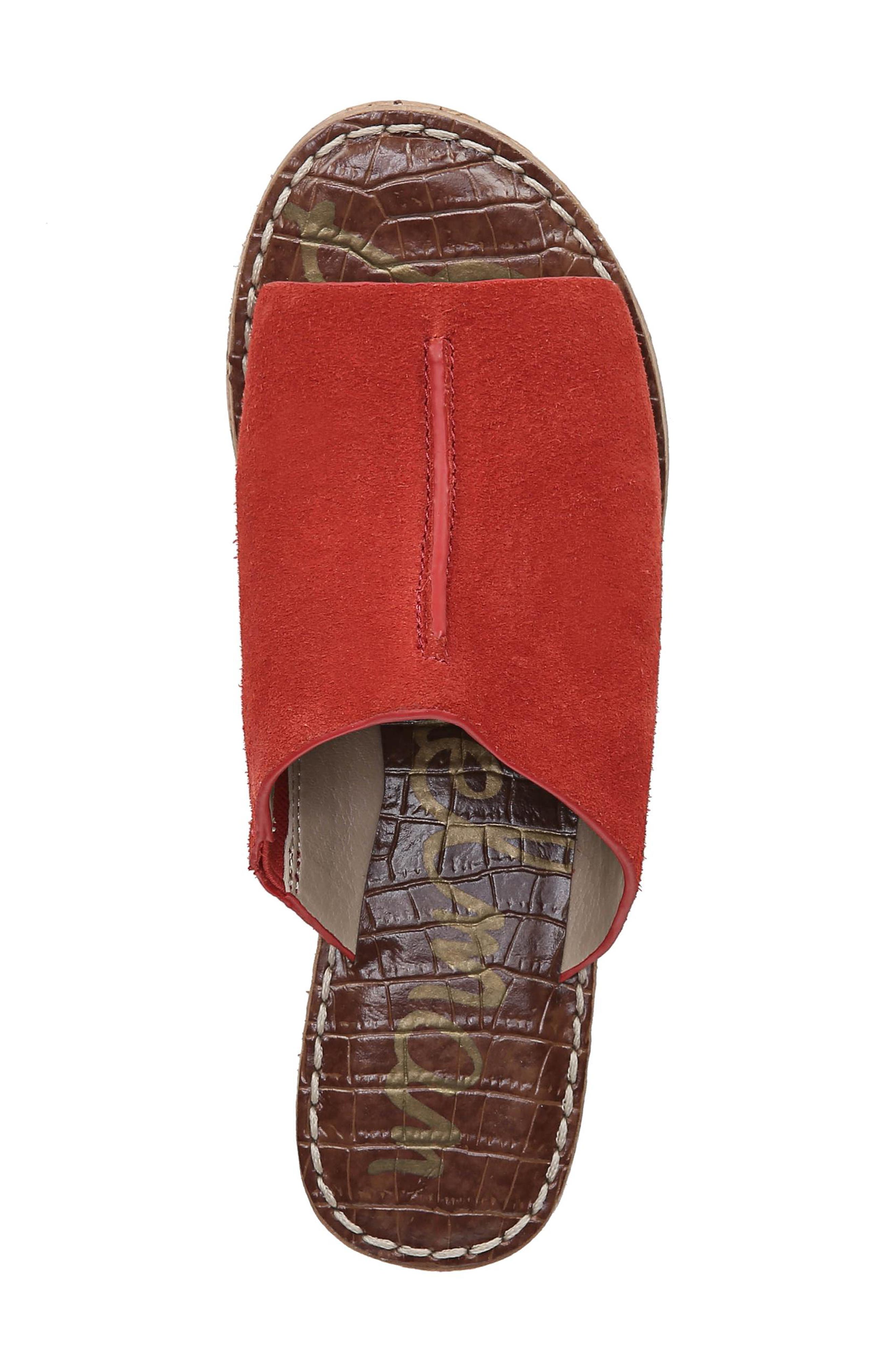Ranger Platform Sandal, Alternate, color, CANDY RED SUEDE