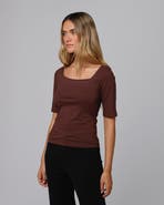 JUANA Hemp Essentials Asymmetrical Neckline Tee