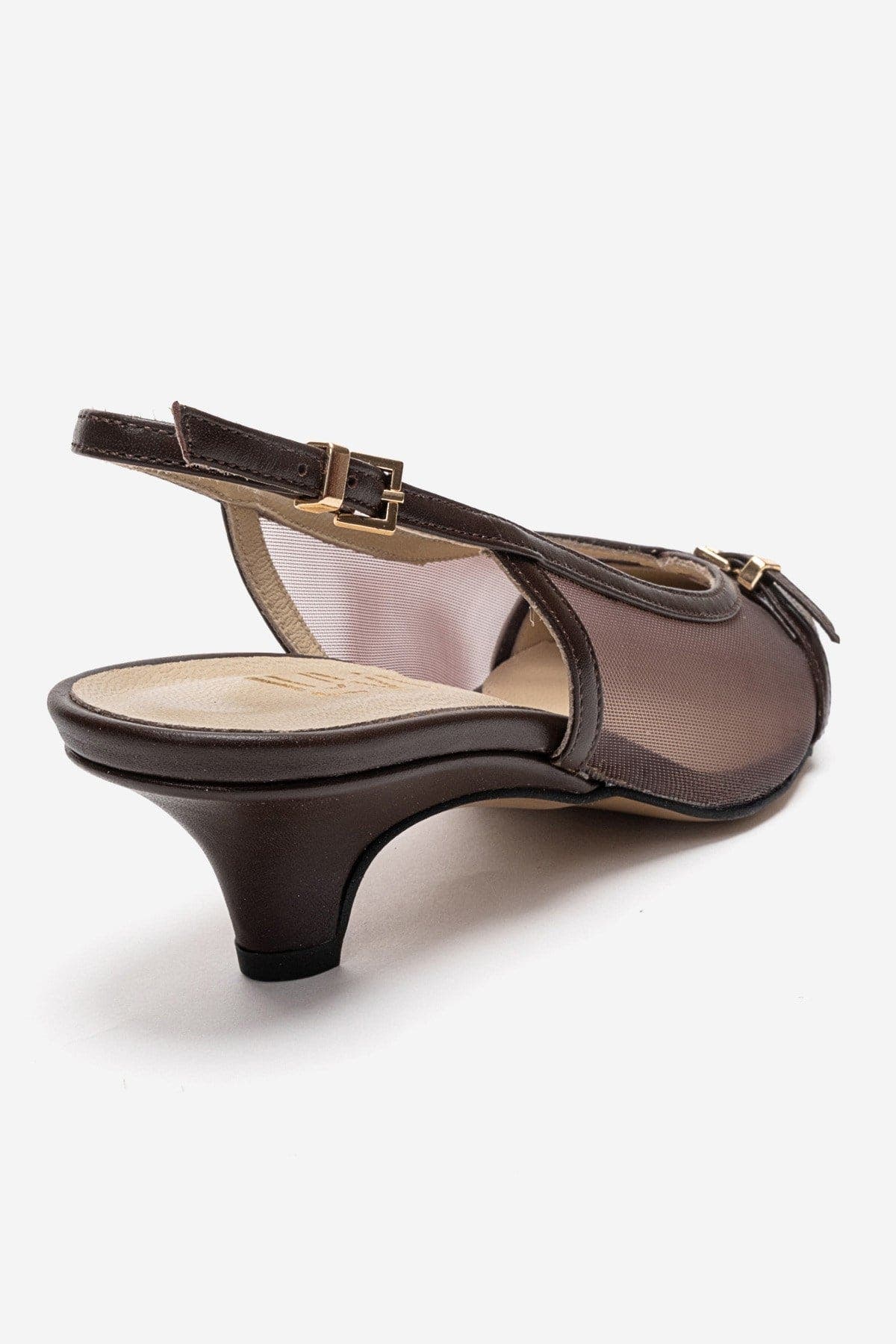 Laviera Mesh Slingback Pump, Alternate, color, Brown