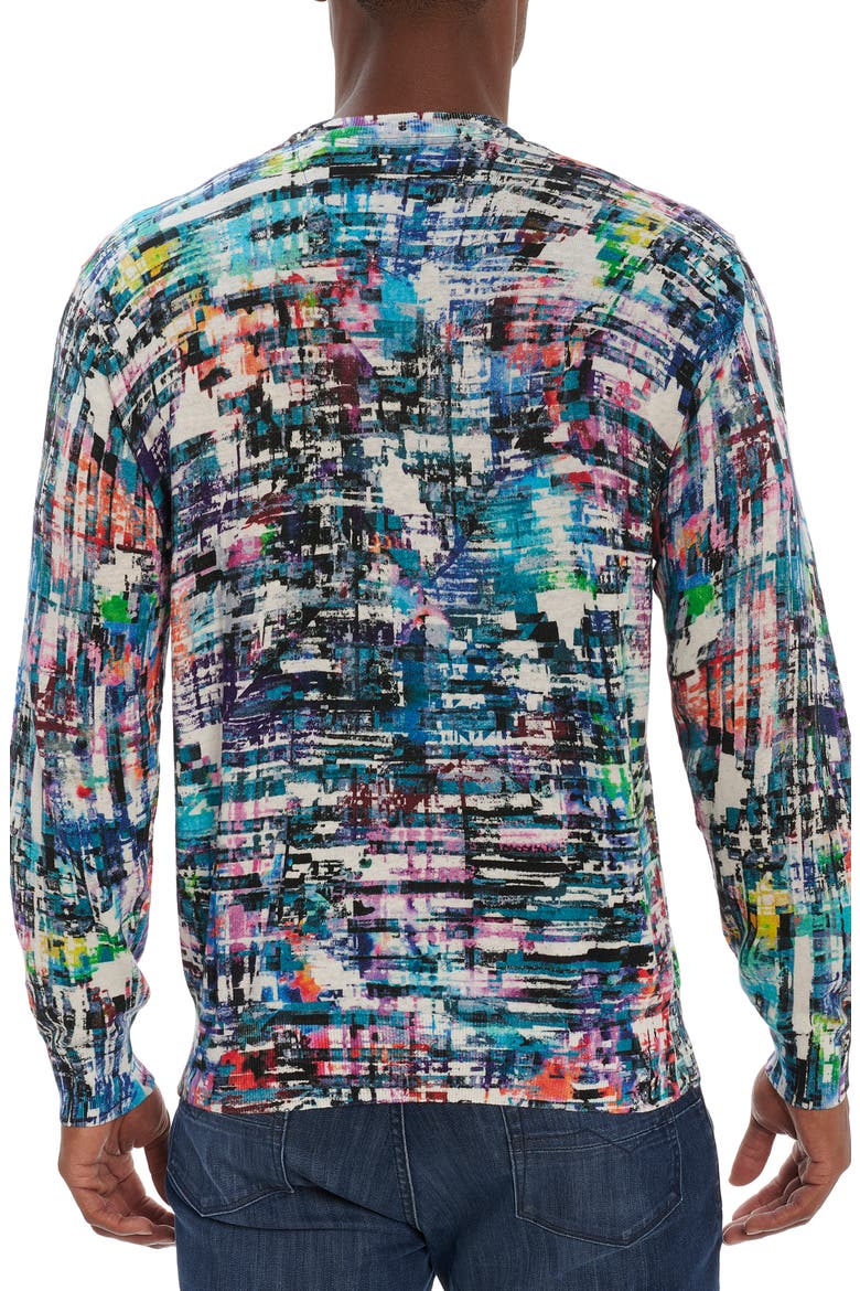 Color Dealer Cotton & Linen Sweater, Alternate, color, MULTI