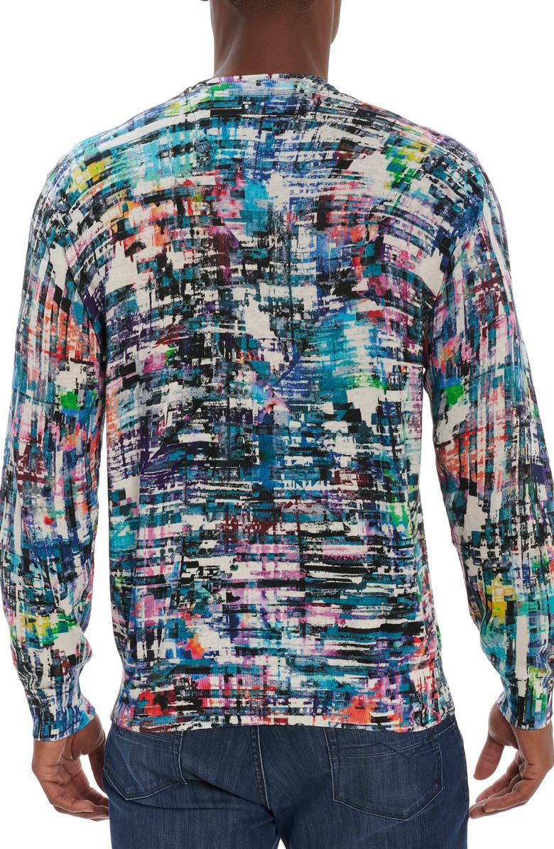 Robert Graham Color Dealer Cotton & Linen Sweater, Alternate, color,