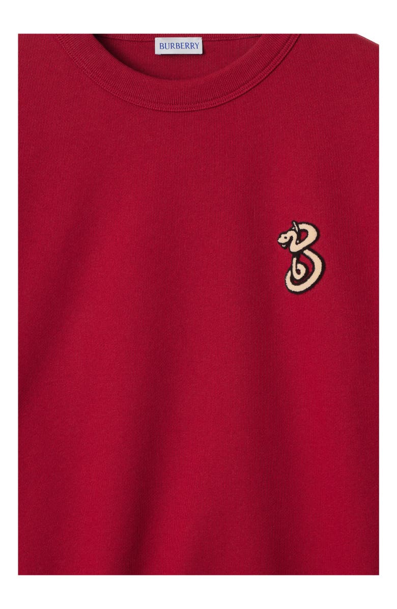 Burberry B Snake Cotton Sweatshirt, Alternate, color,