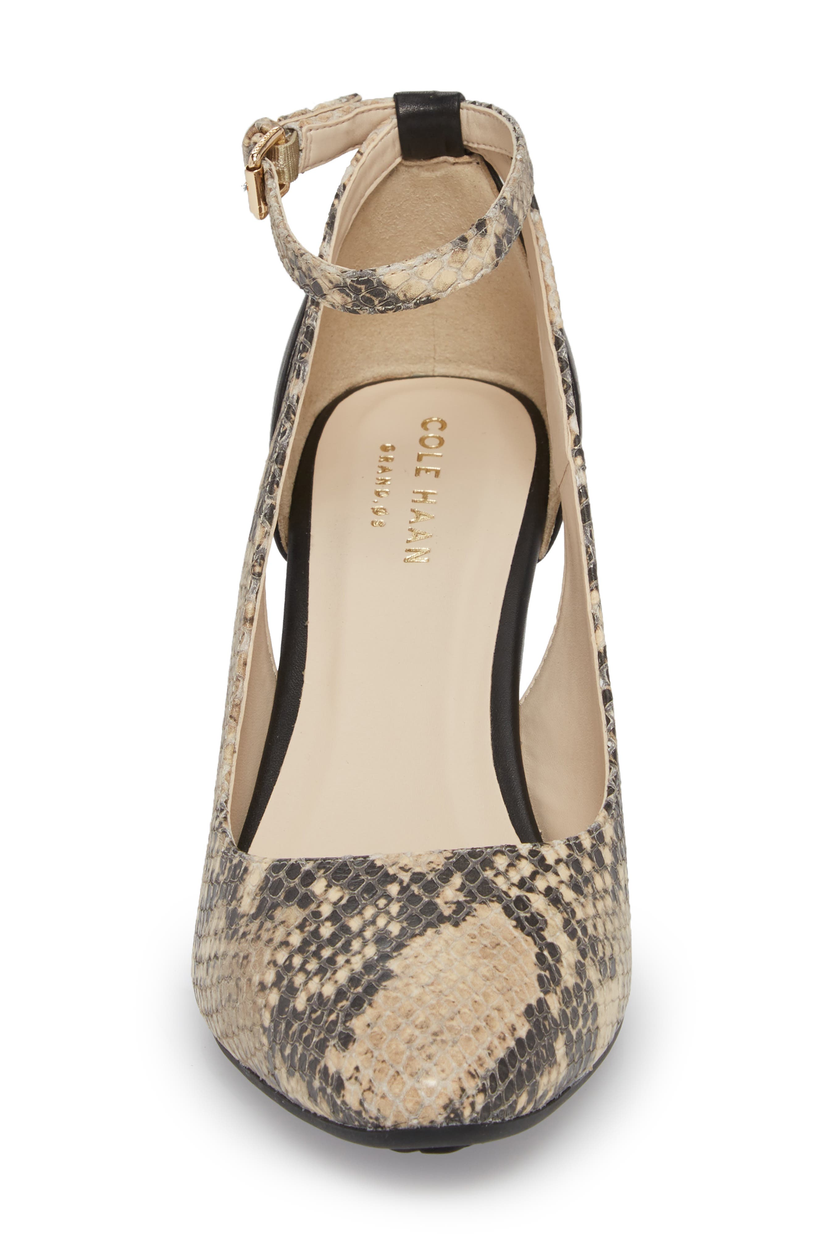 Lacey Cutout Wedge Pump, Alternate, color, SNAKE PRINT LEATHER