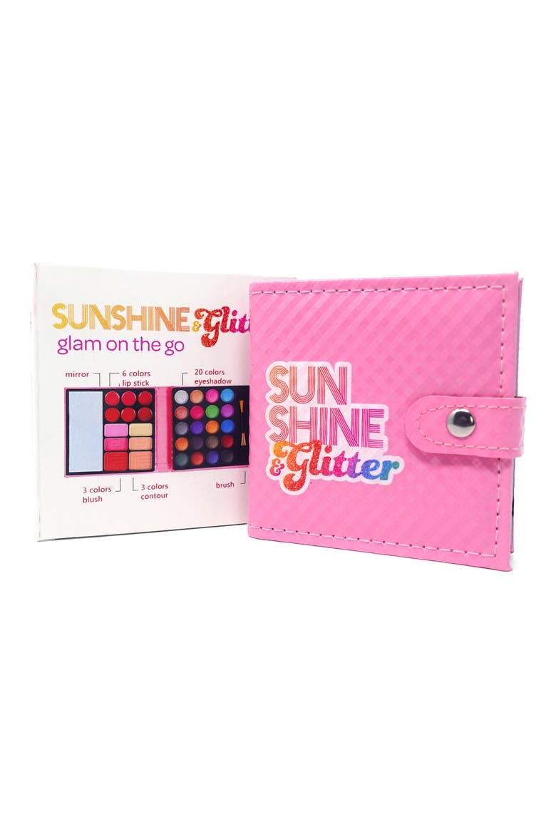 Kids' Mini Glam on the Go Makeup Palette, Alternate, color, PINK