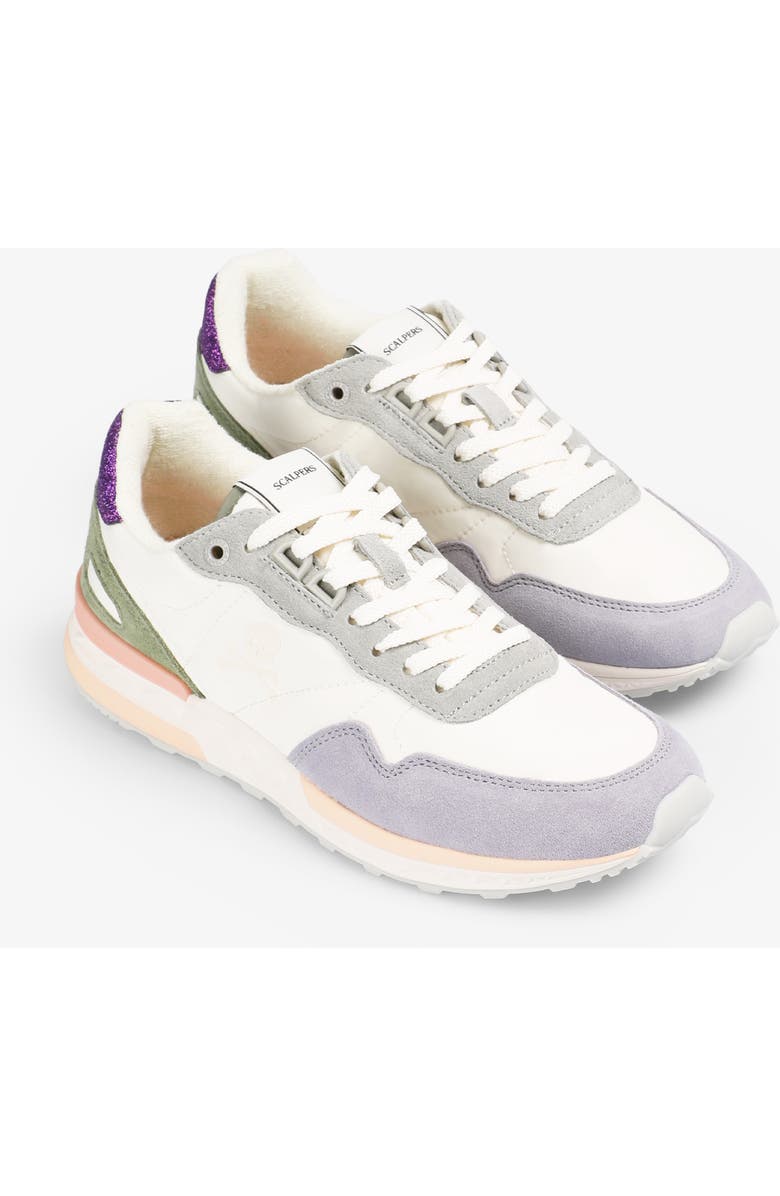 Scalpers Harry Sneakers, Alternate, color, Offwhitepurple