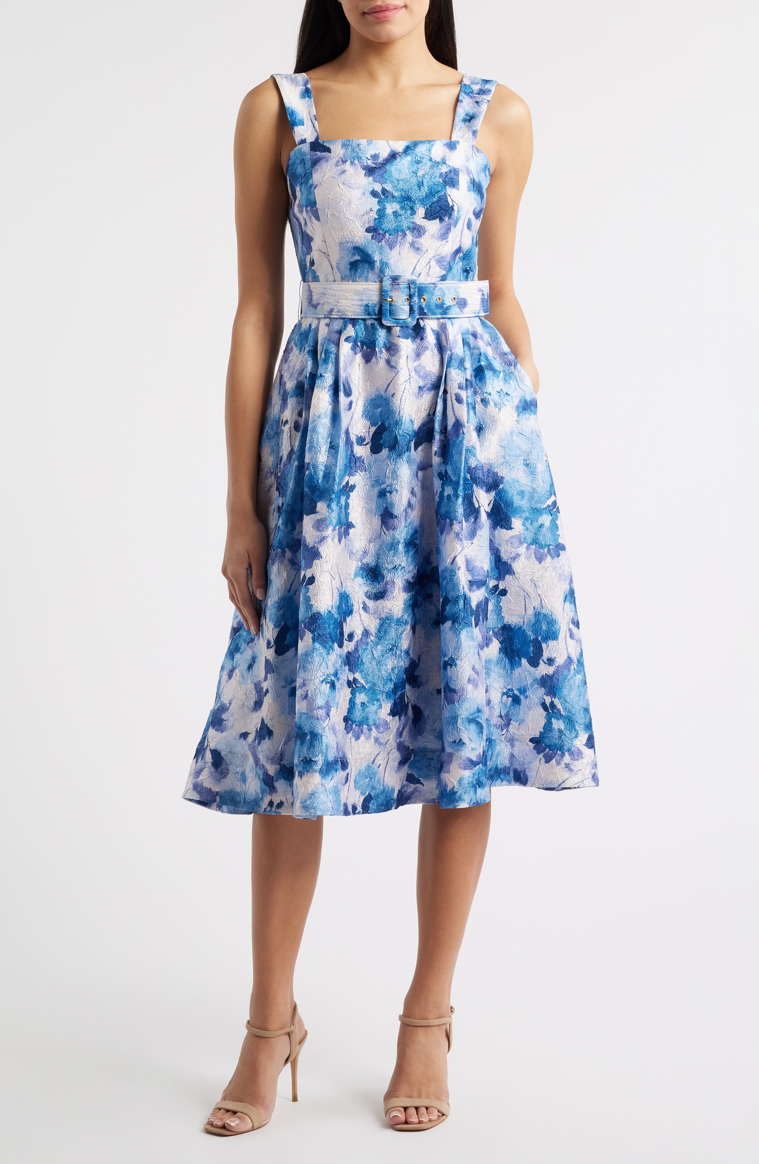 Floral Crinkle Dress