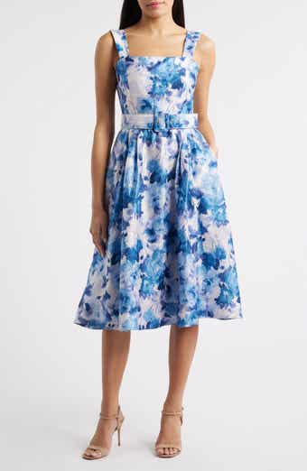 Tahari ASL Floral Crinkle Dress