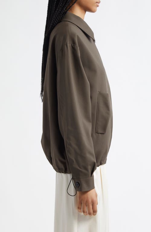 Rohe Virgin-wool Bomber Jacket In Earth