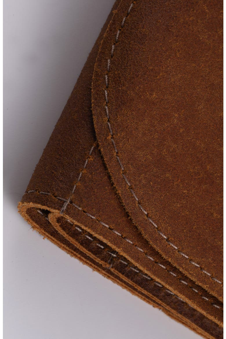 Vintage Leather Amber 7 Pocket Knife Roll, Alternate, color, Leather