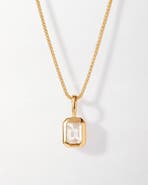 Edge of Ember Deco Birthstone Necklace