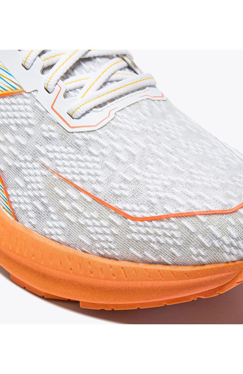 Diadora Mythos Blushield Volo 5 Sneaker, Alternate, color, White/ Nectarine/ Lemon Chrome