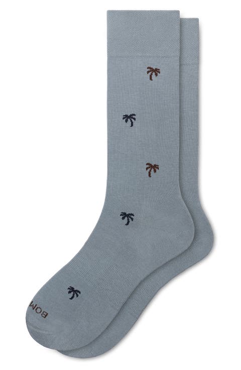 Tossed Palm Supima® Cotton Blend Dress Socks