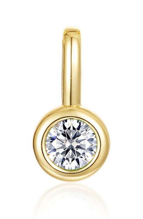 Bezel Birthstone Charm Pendant