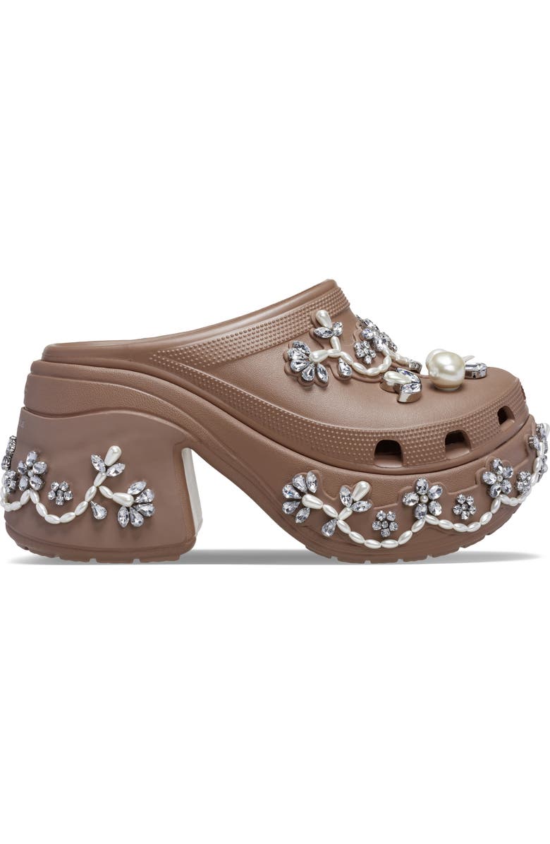 CROCS x Simone Rocha Siren Clog with Crystal & Faux Pearl Jibbitz<sup>™</sup>, Alternate, color,