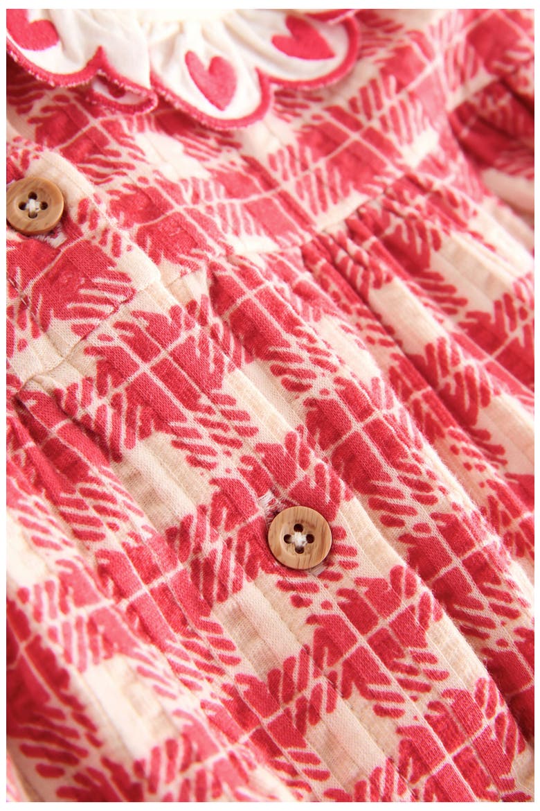 Kids' Gingham Embroidered Dress, Alternate, color, PINK
