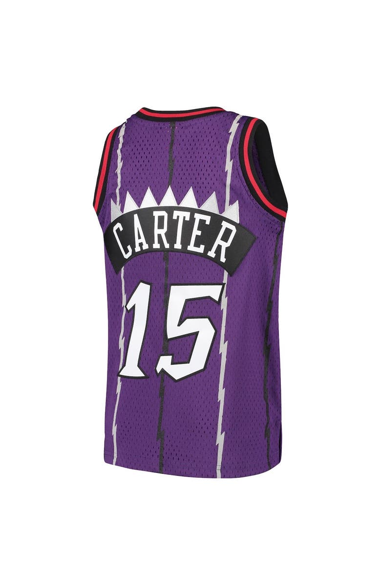 Mitchell & Ness Youth Mitchell & Ness Vince Carter Purple Toronto Raptors 1998/99 Hardwood Classics Swingman Throwback Jersey, Alternate, color, Purple