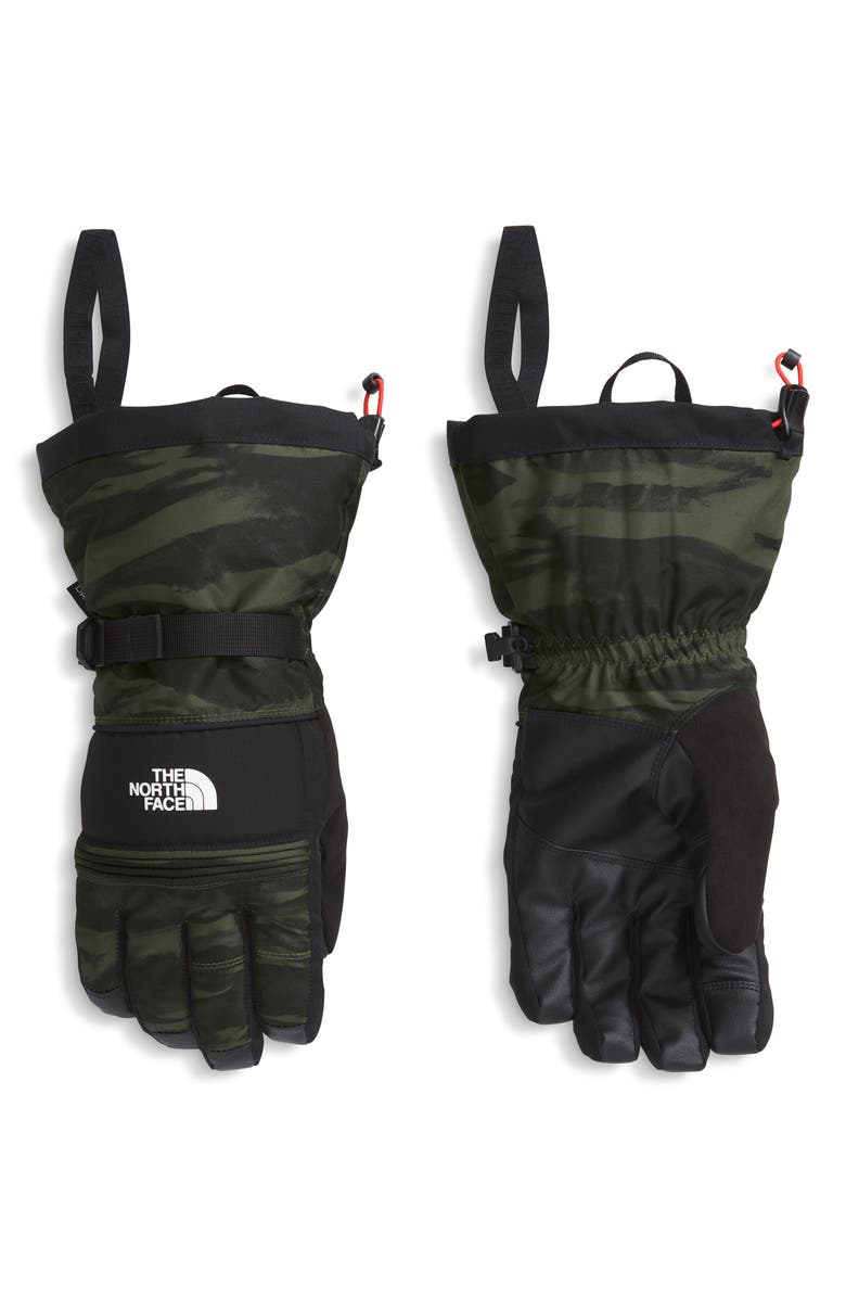 The North Face Montana Water Repellent Ski Gloves, Main, color, New Taupe Green Edge Of Light