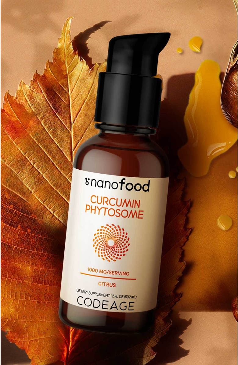 Codeage Liposomal Curcumin Phytosome Liquid Supplement, Alternate, color,