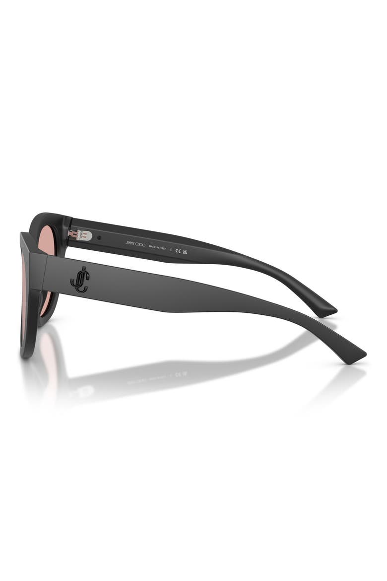 51mm Gradient Round Sunglasses, Alternate, color, BLACK / VIOLET FLASH SILVER