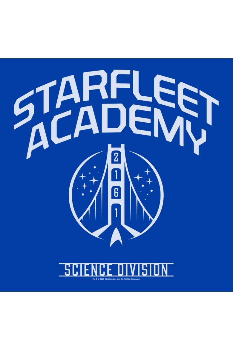 Mens Star Trek The Original Series Science Division Badge T Shirt, Alternate, color, Royal Blue