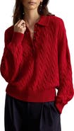 Polo Ralph Lauren Cable Wool & Cashmere Polo Sweater