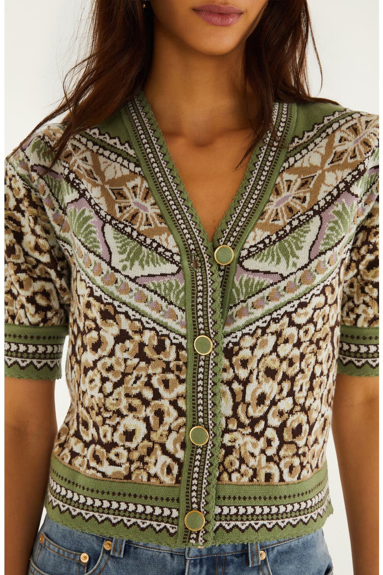 Leopard Border Print Puff Sleeve Sweater, Alternate, color, PRIMITIVE LEOPARDO B