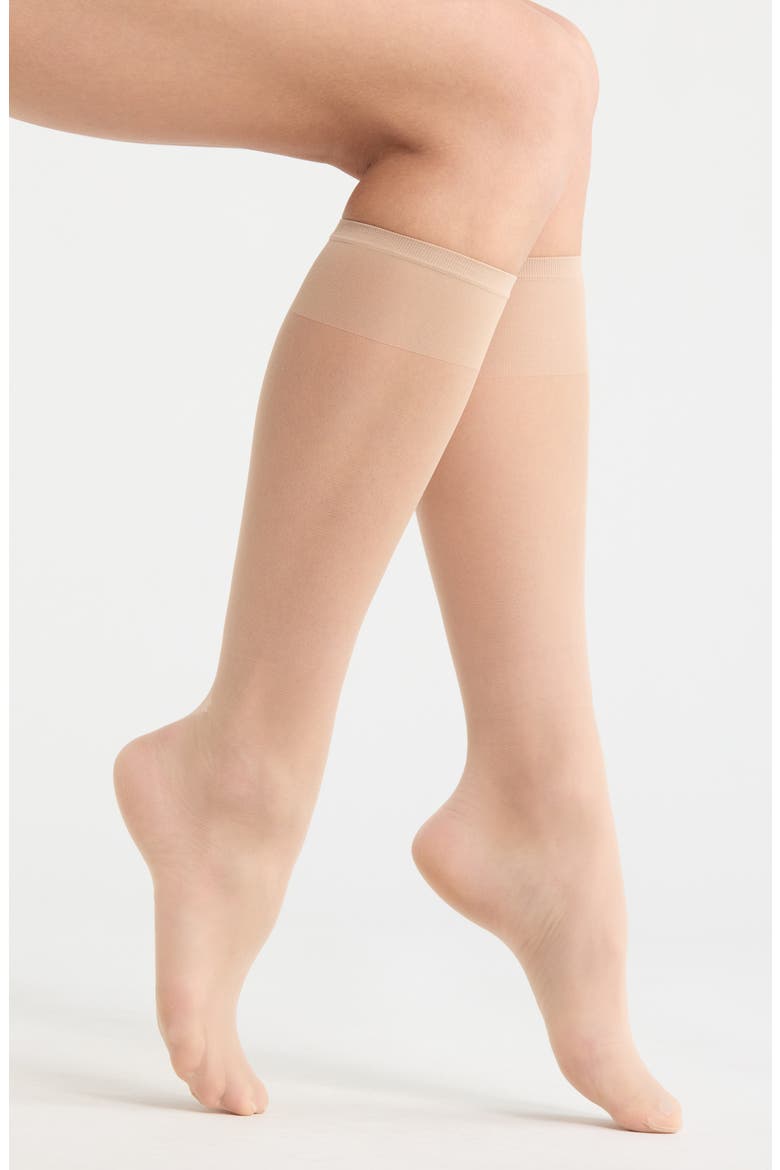 Everyday Sheer 2-Pack Knee High Socks, Main, color, MOONLIGHT